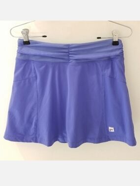 FILA Periwinkle & Neon Green  A-Line Athletic Skort XS